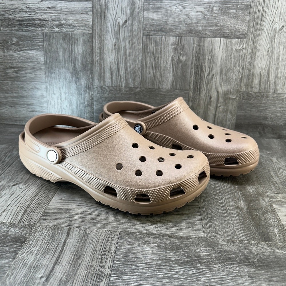 Crocs Classic Clog Tan Men 11 Slip On Water Friendly Comfort Shoes 10001-2Q9 - Picture 5 of 8